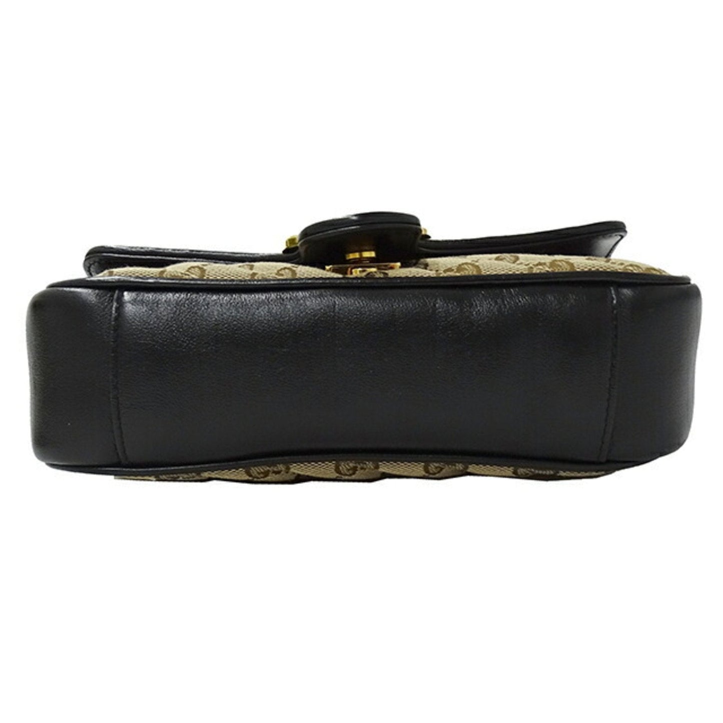 Gucci Gg Marmont Beige Canvas Shoulder Bag ( )