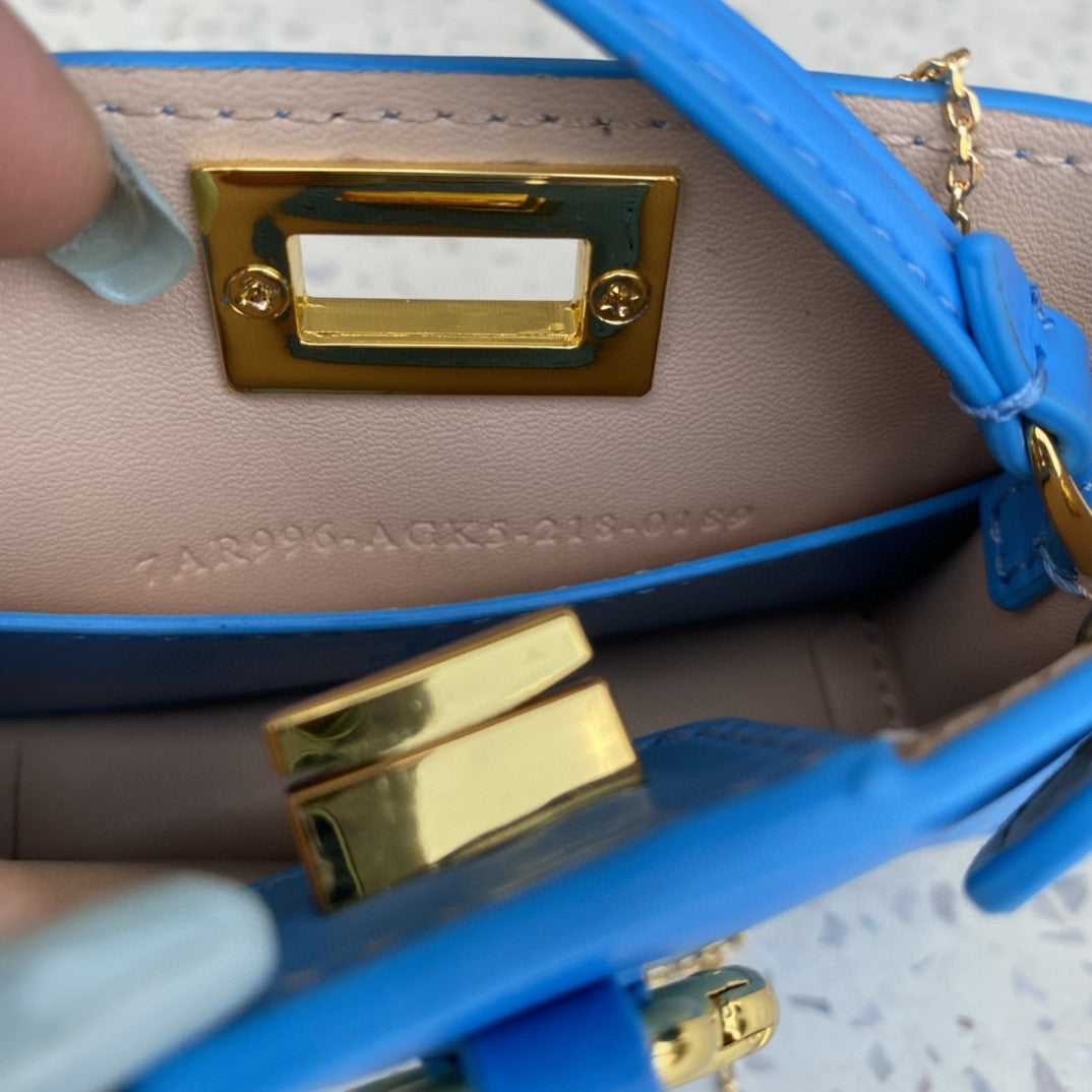 Top QualityTop Quality Nano Peekaboo Charm Crossbody Blue Bag For Woman 12cm/4.5in