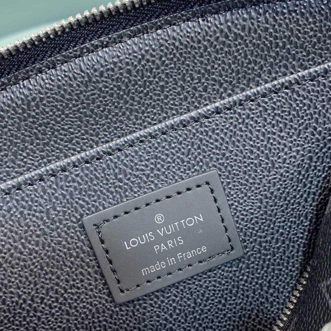 Top Quality Cosmetic Pouch PM Monogram Eclipse Canvas For Women, WoBags 7.5in/19cm Top Quality