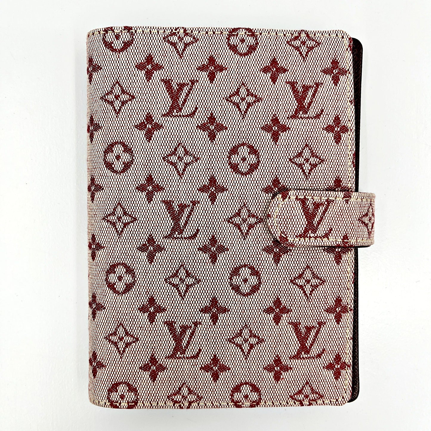 Louis Vuitton Cherry Mini Lin Canvas Small Ring Agenda PM Cover lv6612bf