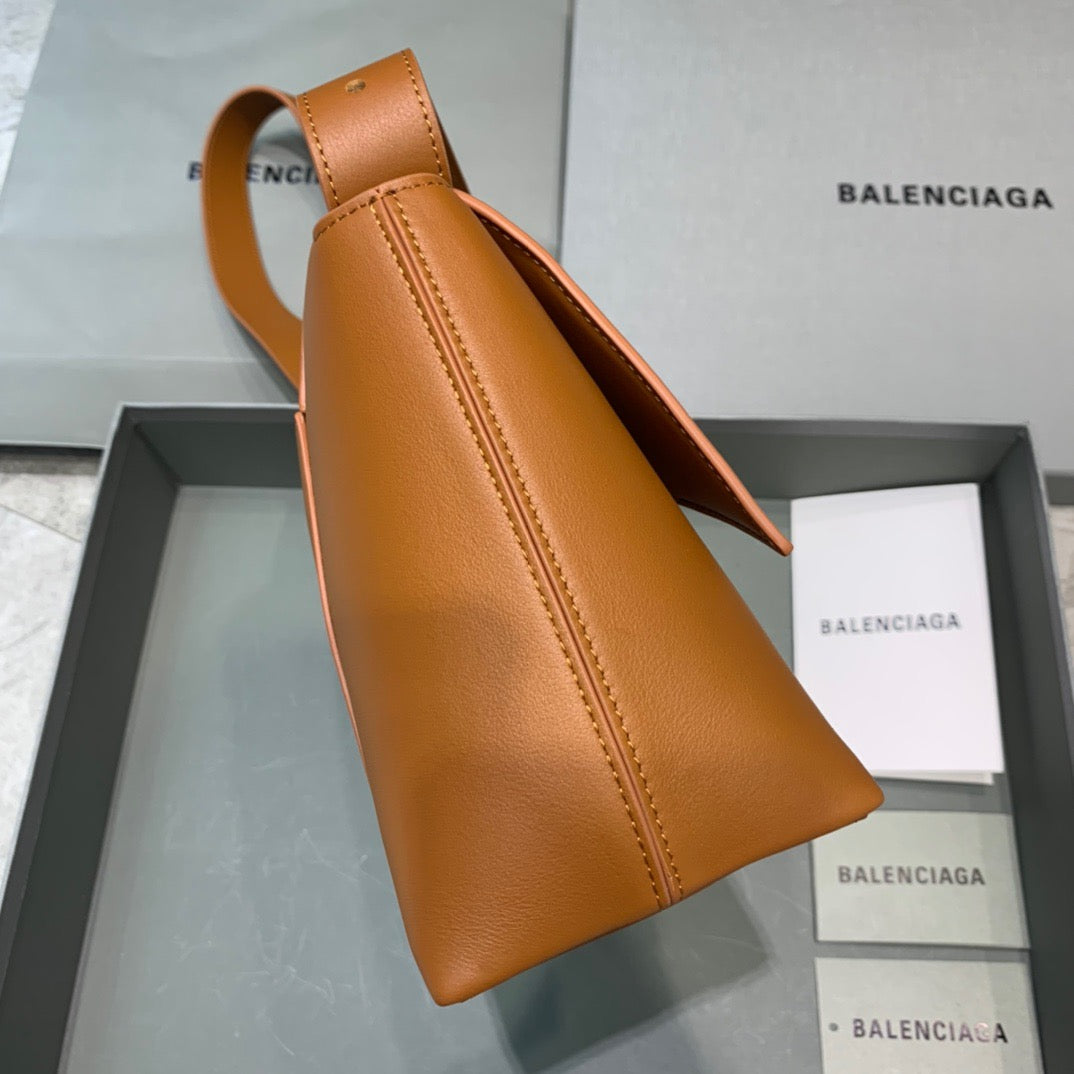 Top Quality Downtown Small Shoulder Bag In Brown, For Women,  Bags 11.8in/30cm