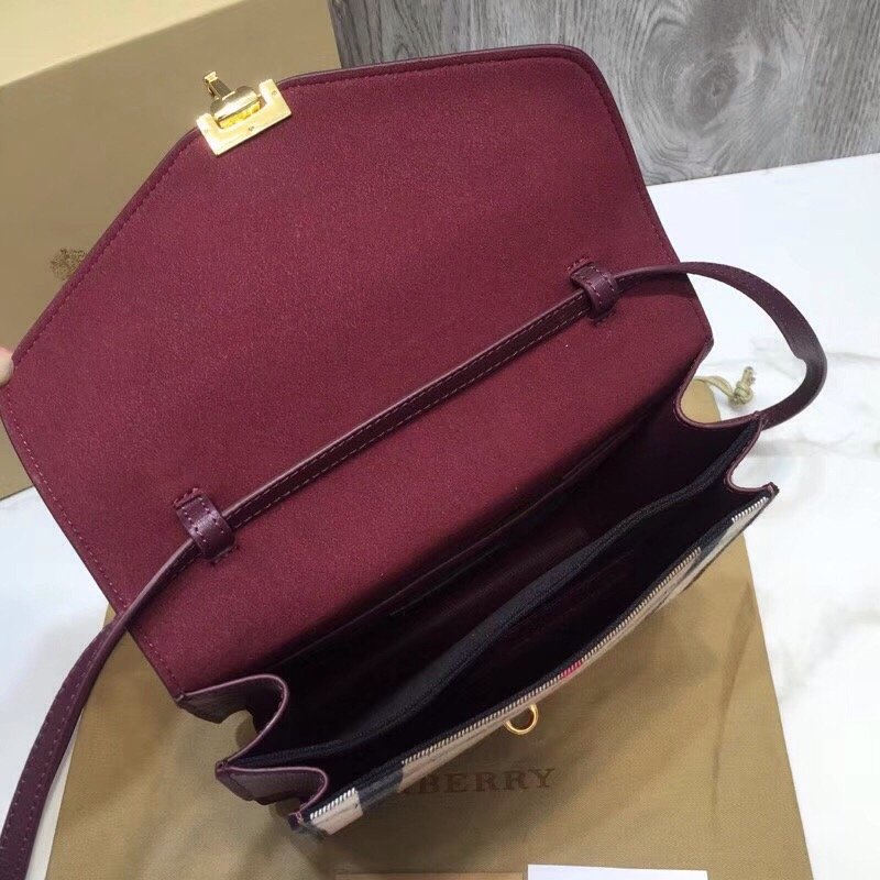 Top Quality Small  Check And Crossbody Bag Purple For Women, Bags 9in/24cm