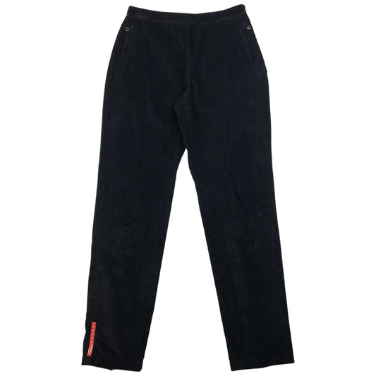 Prada Sport Zip Cuff Corduroy Tro rs Size W26
