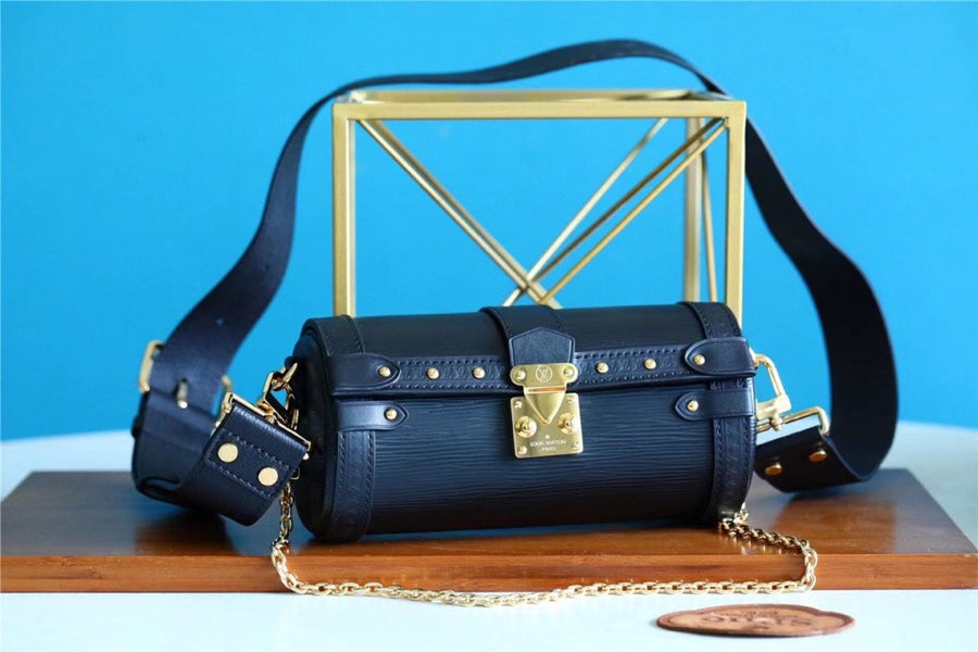 Top Quality Papillon Trunk Epi Black For Women, Womens Bags, Shoulder And Crossbody Bags 7.5in/19cm Top Quality M58655