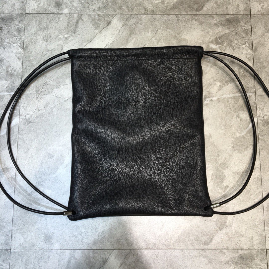 Top Quality Everyday Drawstring Backpack In Black, For Women,  Bags 18.5in/47cm