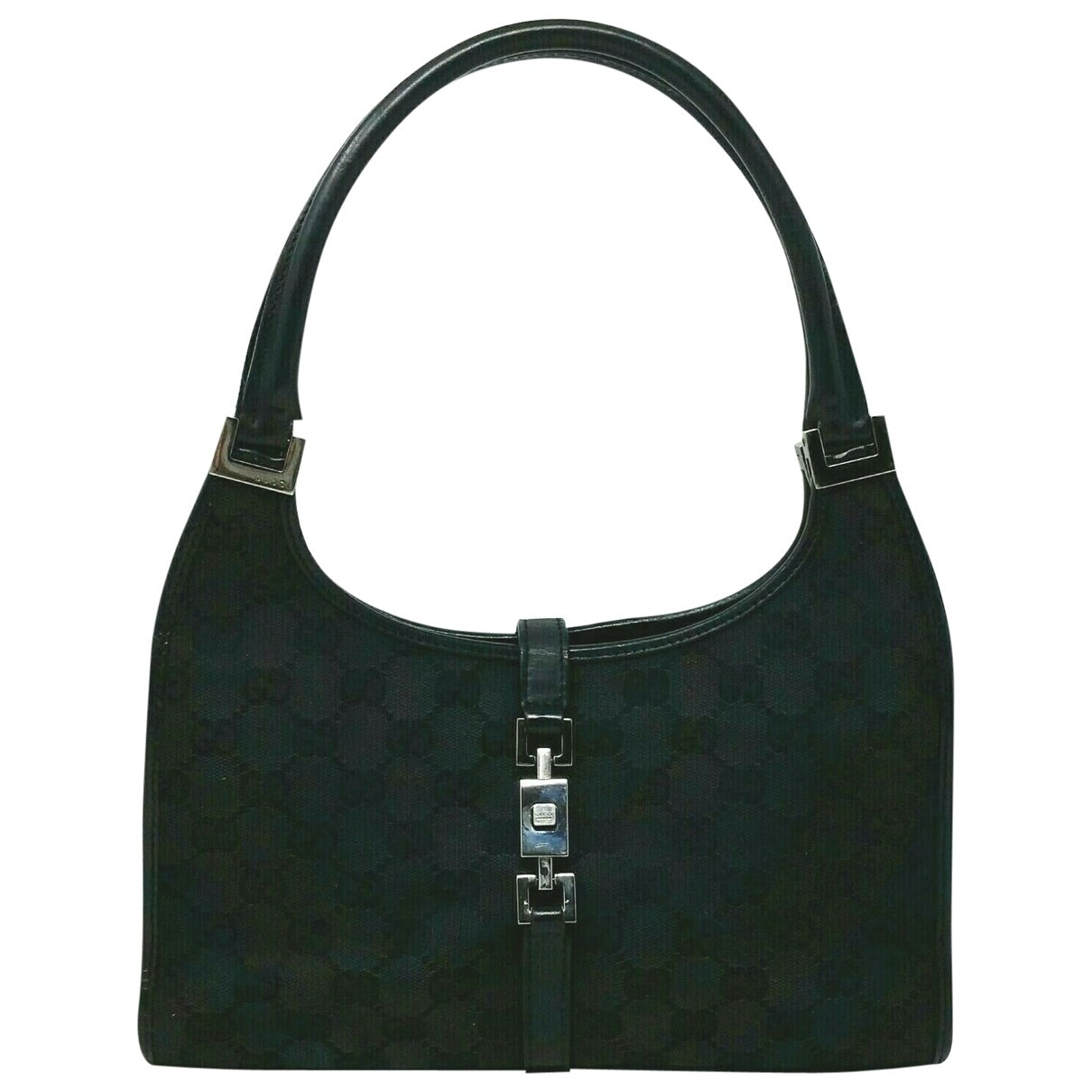 Gucci jackie    black cloth handbag