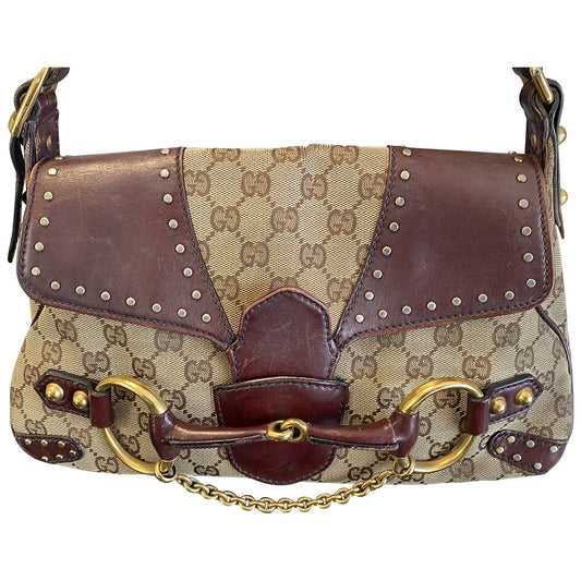 Gucci burgundy cloth handbag