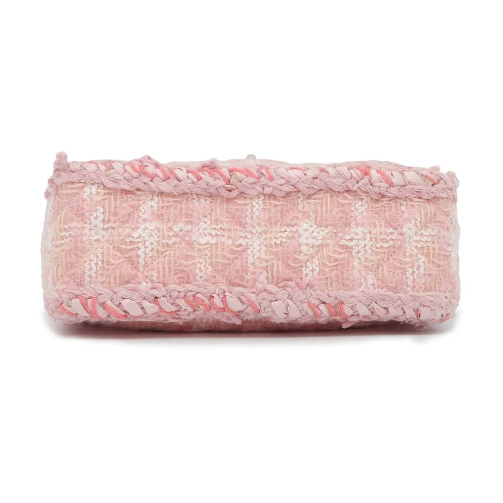 CHANEL 2.55ChainShoulder Bag Pink Tweed