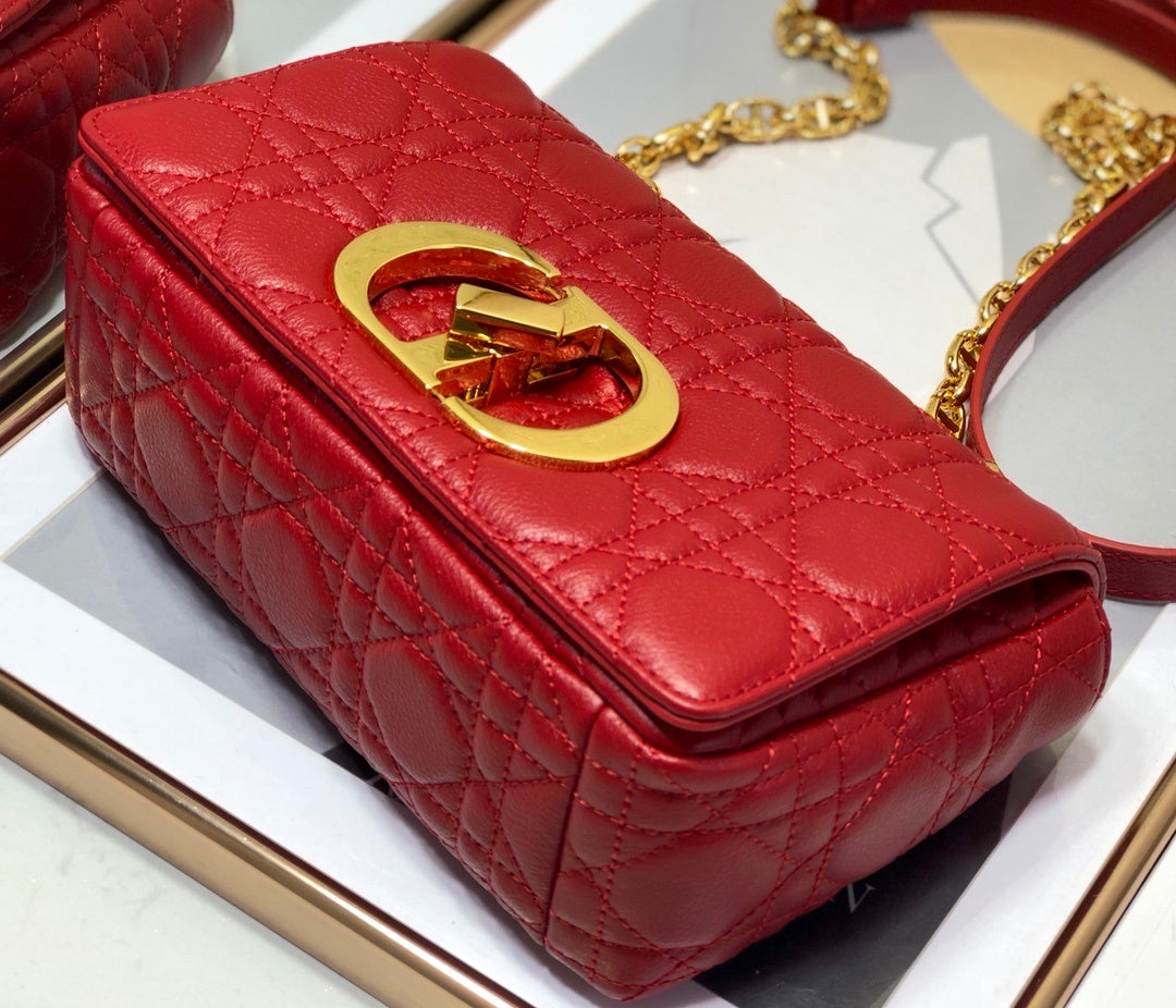 Top Quality Small Caro Bag Red For Women, Womens Handbags, Shoulder Bags, Crossbody Bags 20cm/8in CD