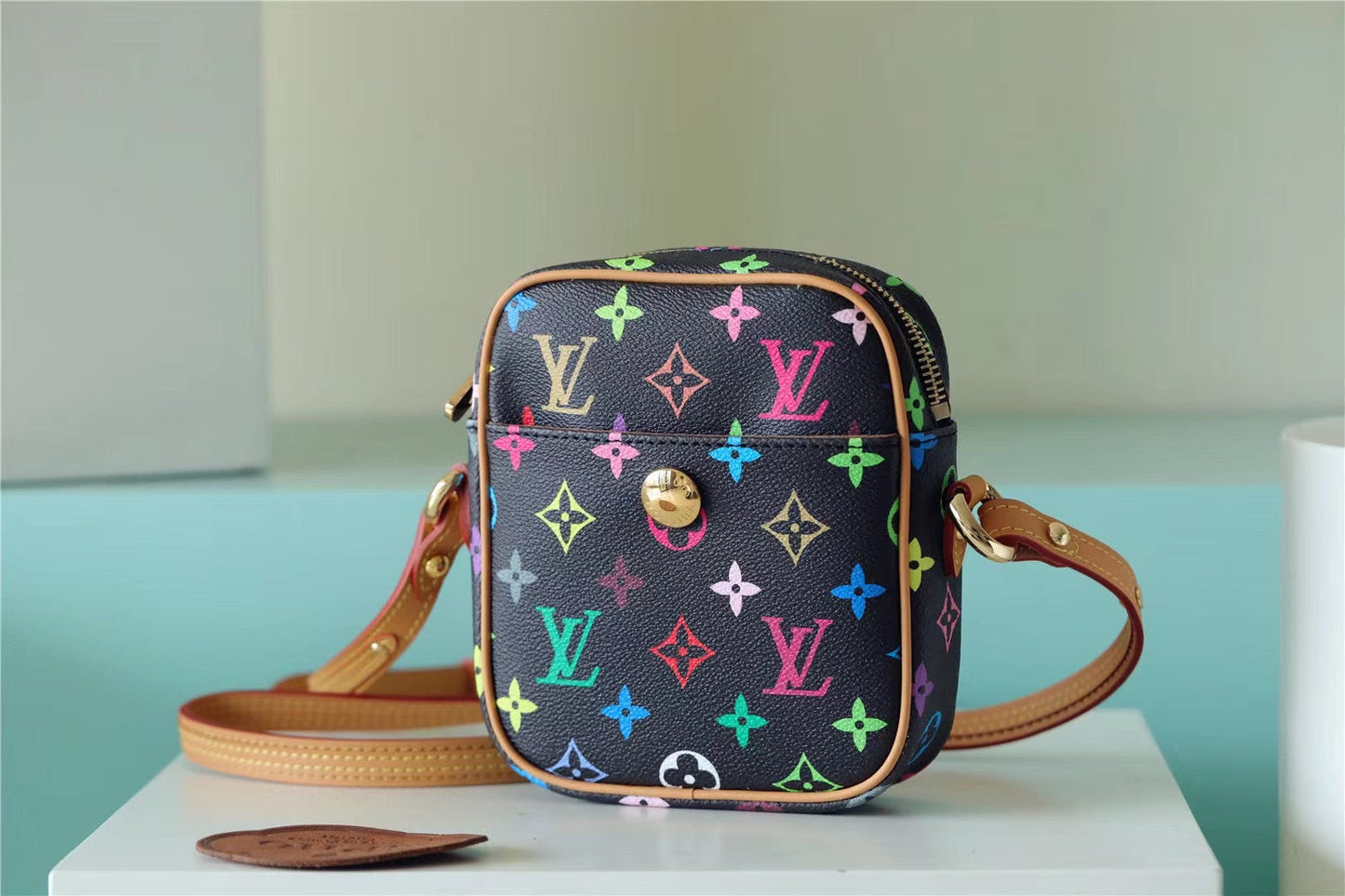Top Quality Rift Bag Monogram Multicolore Canvas Black For Women, Womens Handbags, Shoulder And crossbody Bags 5.7in/13.5cm Top Quality
