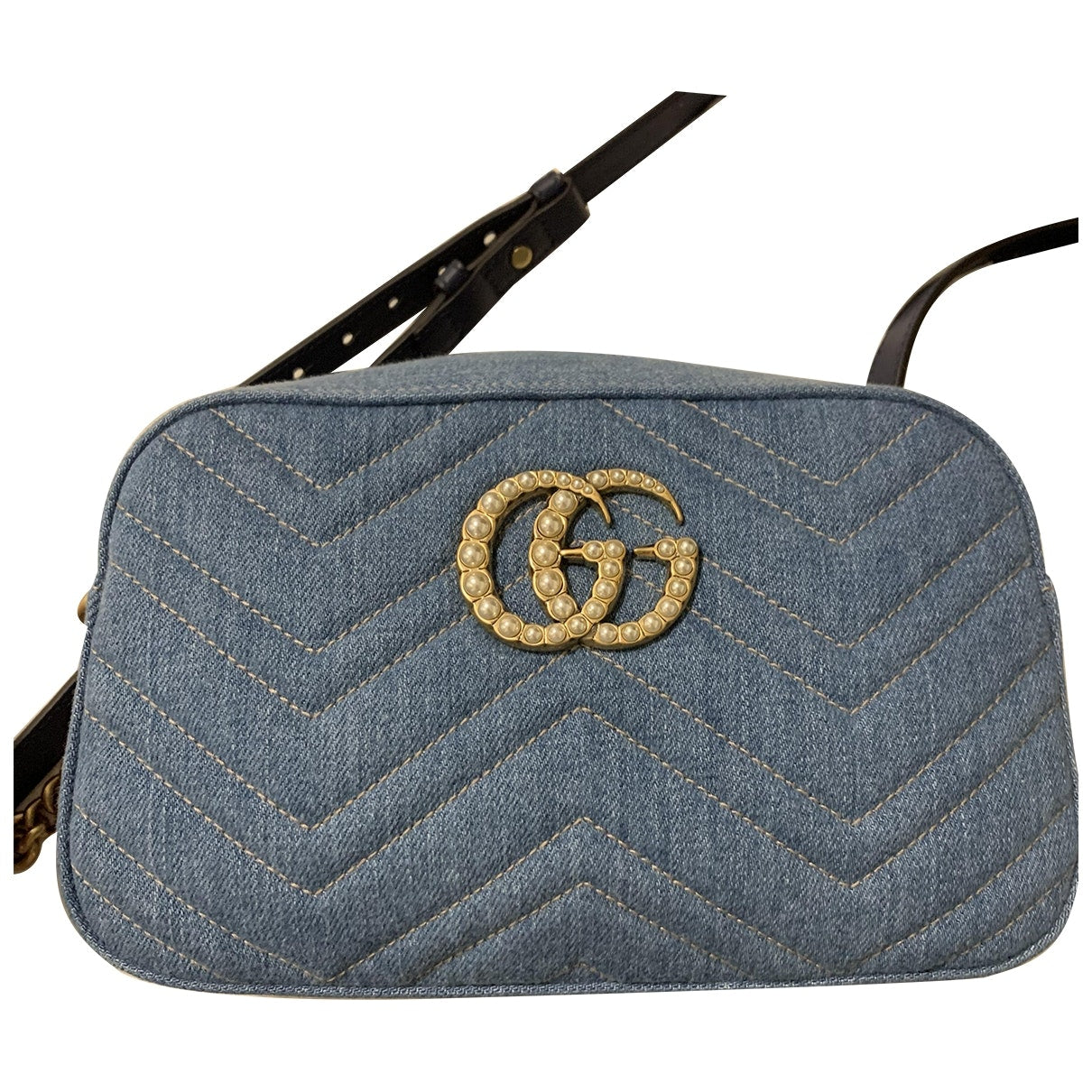 Gucci marmont  denim - jeans handbag