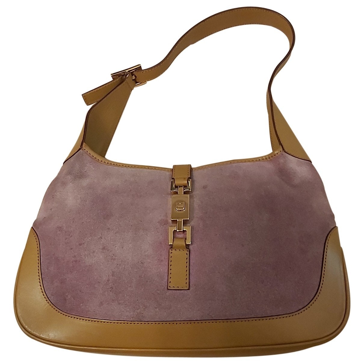 Gucci jackie    purple suede handbag
