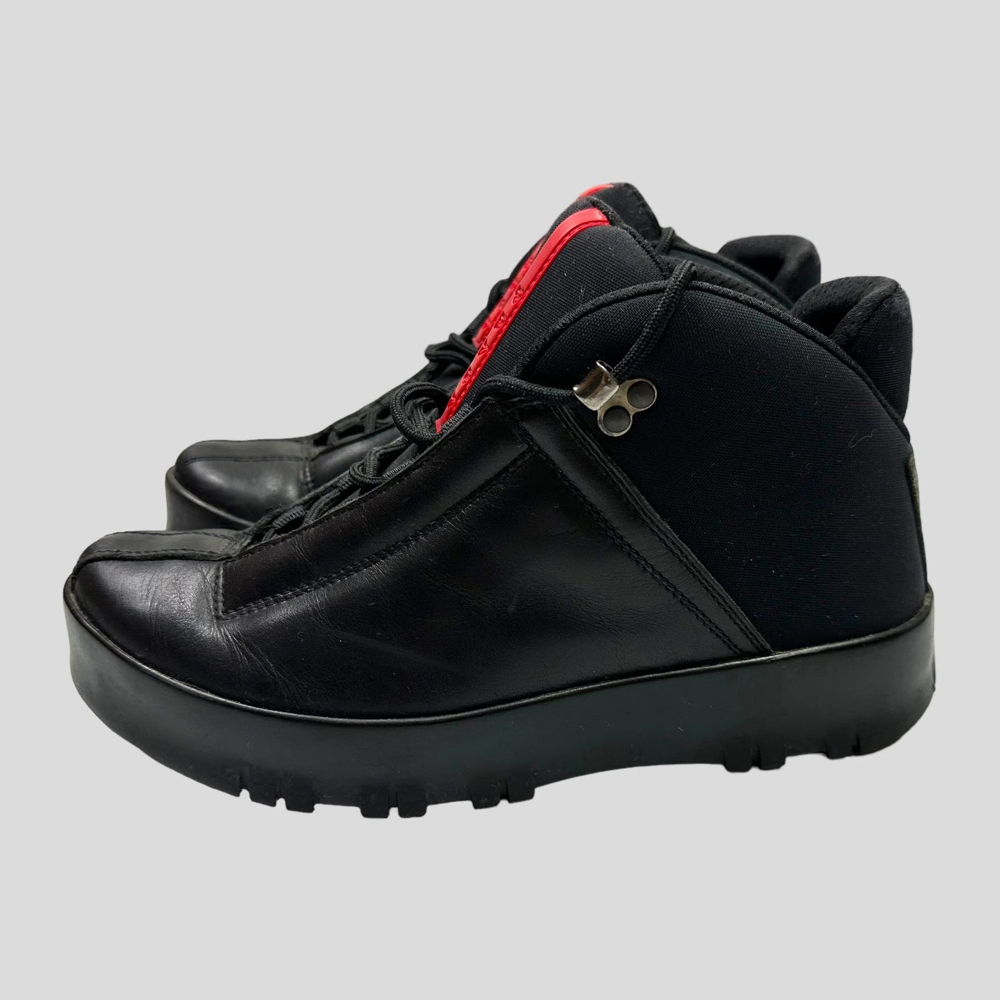 Prada Sport 00’s Leather & Nylon Boots - UK6
