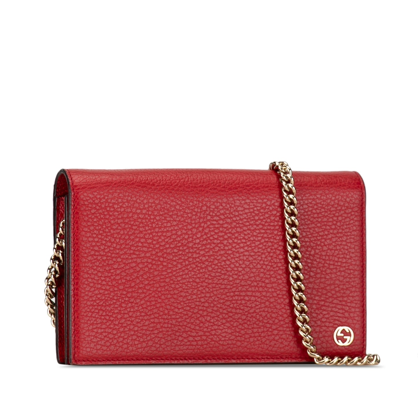GUCCI Leather Betty Wallet On Chain Crossbody Bag