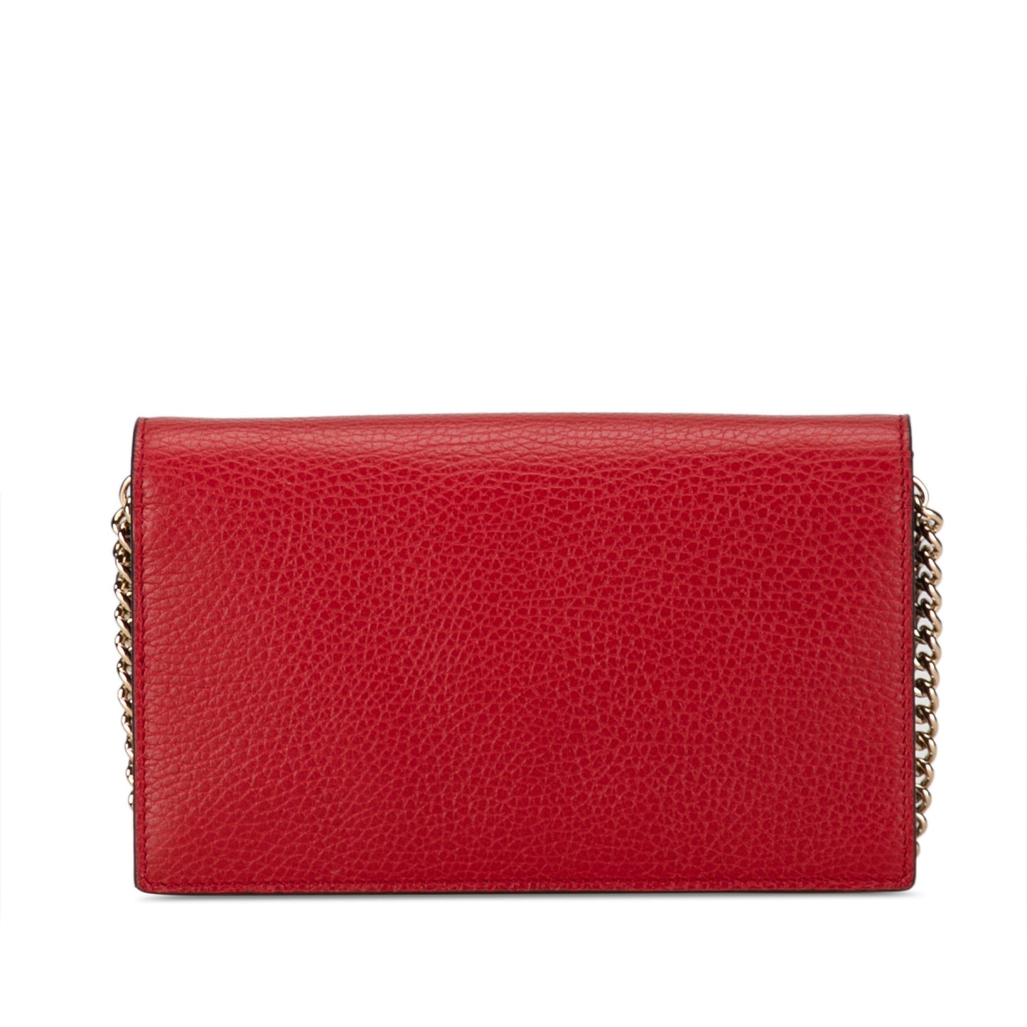 GUCCI Leather Betty Wallet On Chain Crossbody Bag