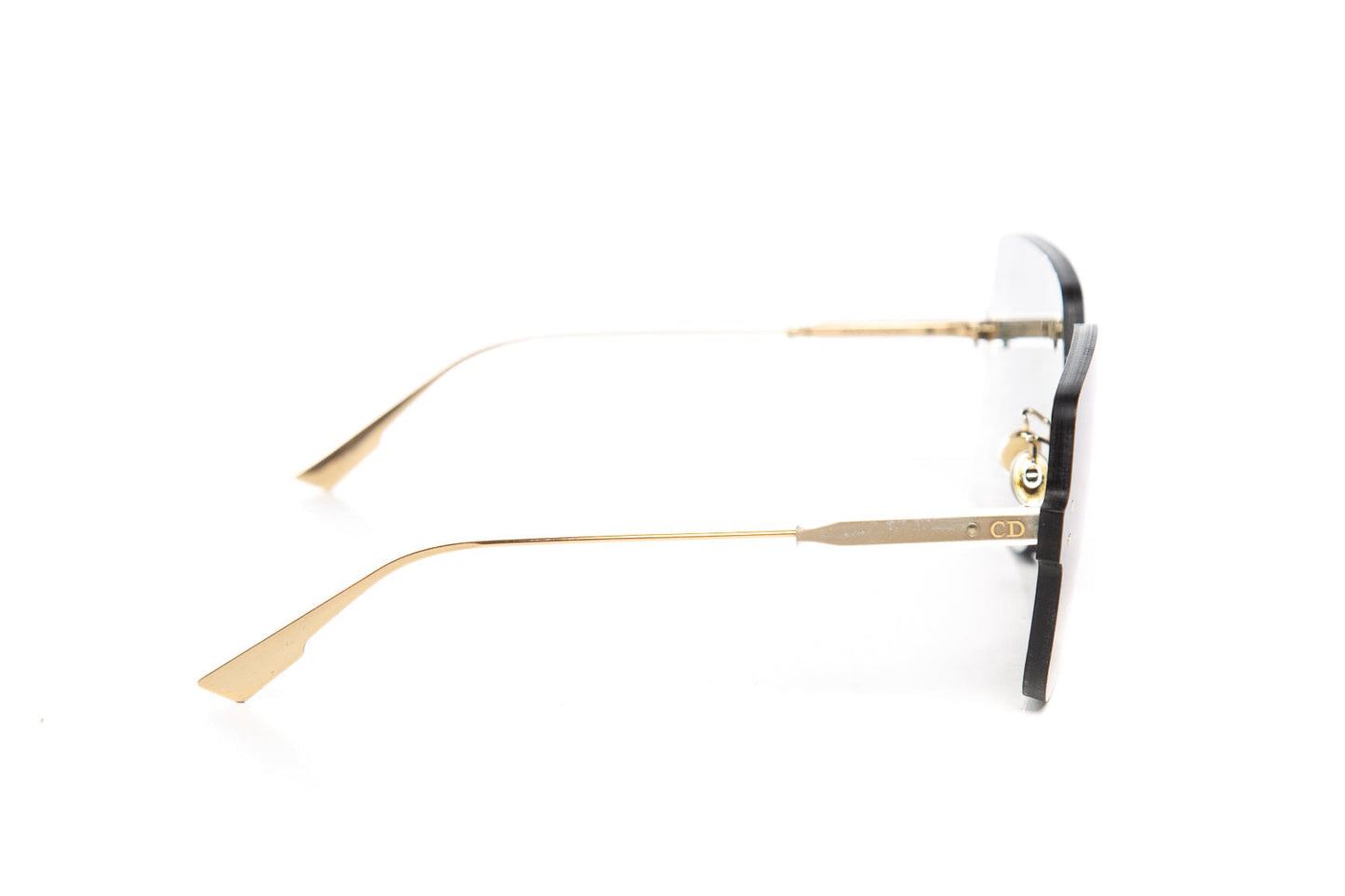 Christian Dior Silver Large Square Sunglasses