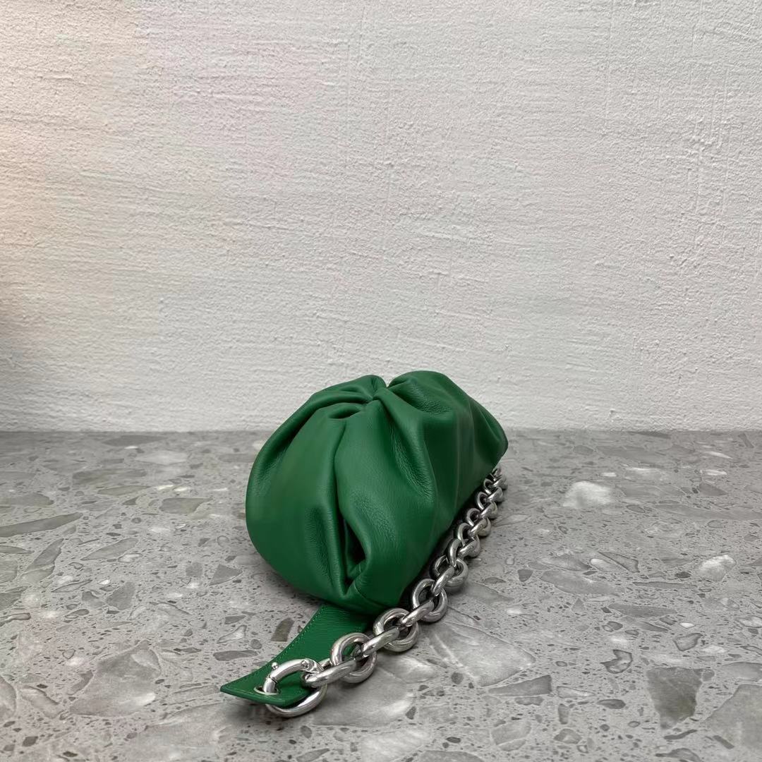 Top Quality Chain Pouch Green, For Women, Women’s Bags 12.2in/31cm