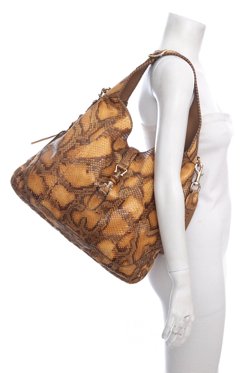 Gucci   Jackie Python Hobo