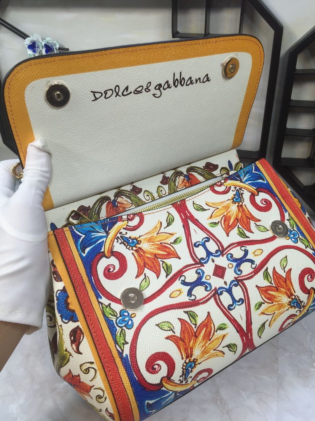 Top Quality 90s Sicily Bag With Logo Print Multicolor For Women 10.2in/26cm Top Quality