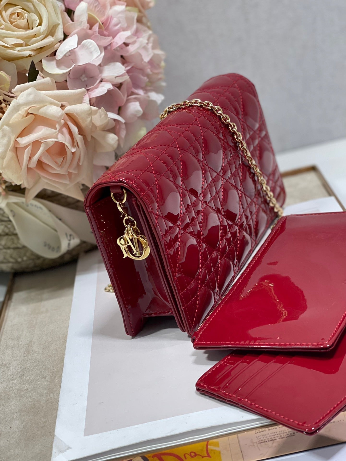 Top Quality Lady Pouch Red, For Women, Womens Handbags 8.5in/21.5cm CD S0204OVRB_M323