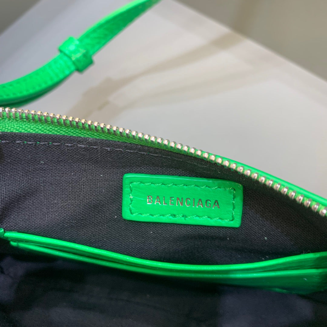 Top Quality Le Cagole Mini Bag With Chain In Green, For Women,  Bags 8.2in/21cm