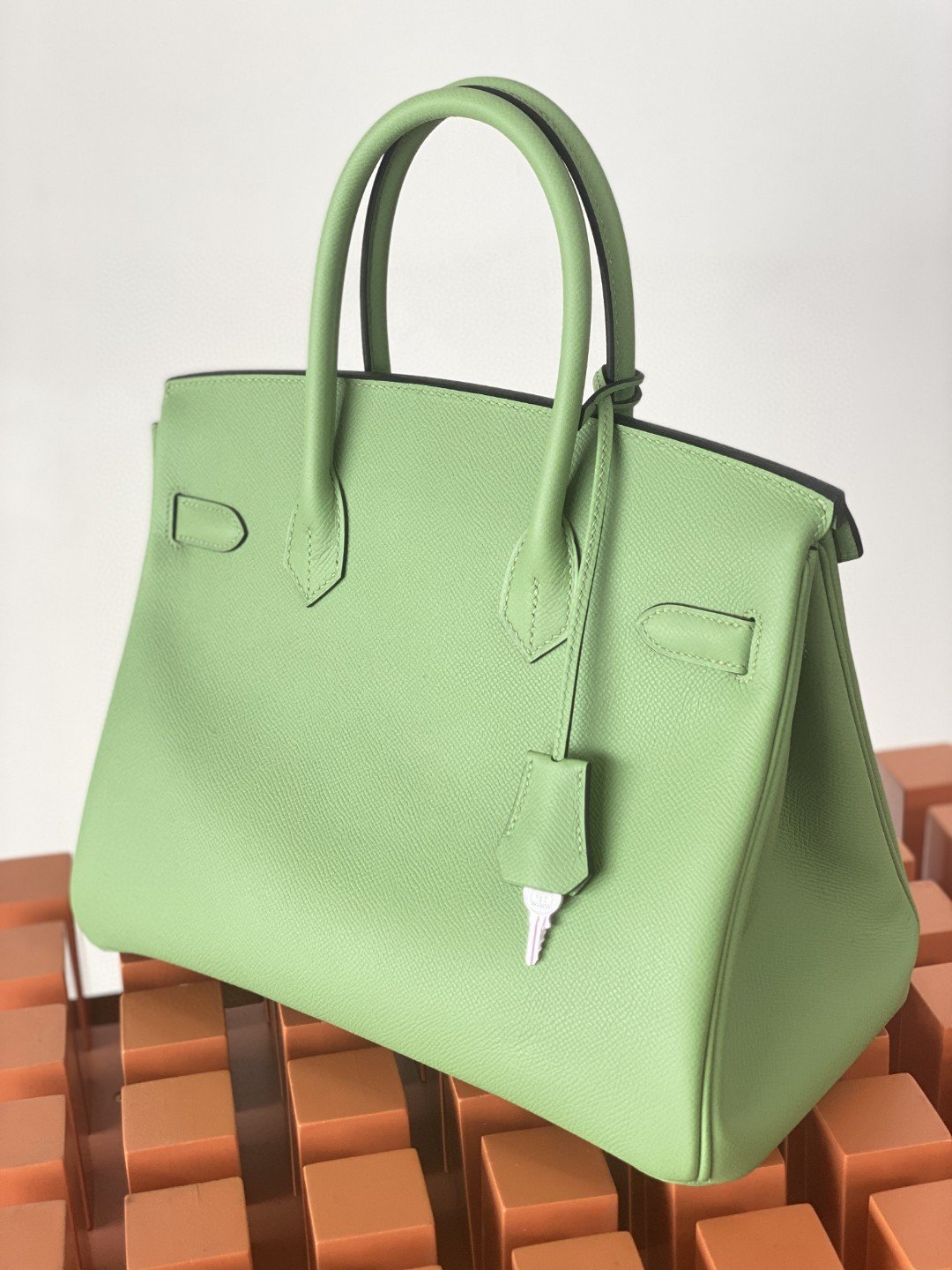 Top Quality Birkin Nata Swift Green For Women SiTop Qualityer Toned Hardware 10in/25cm