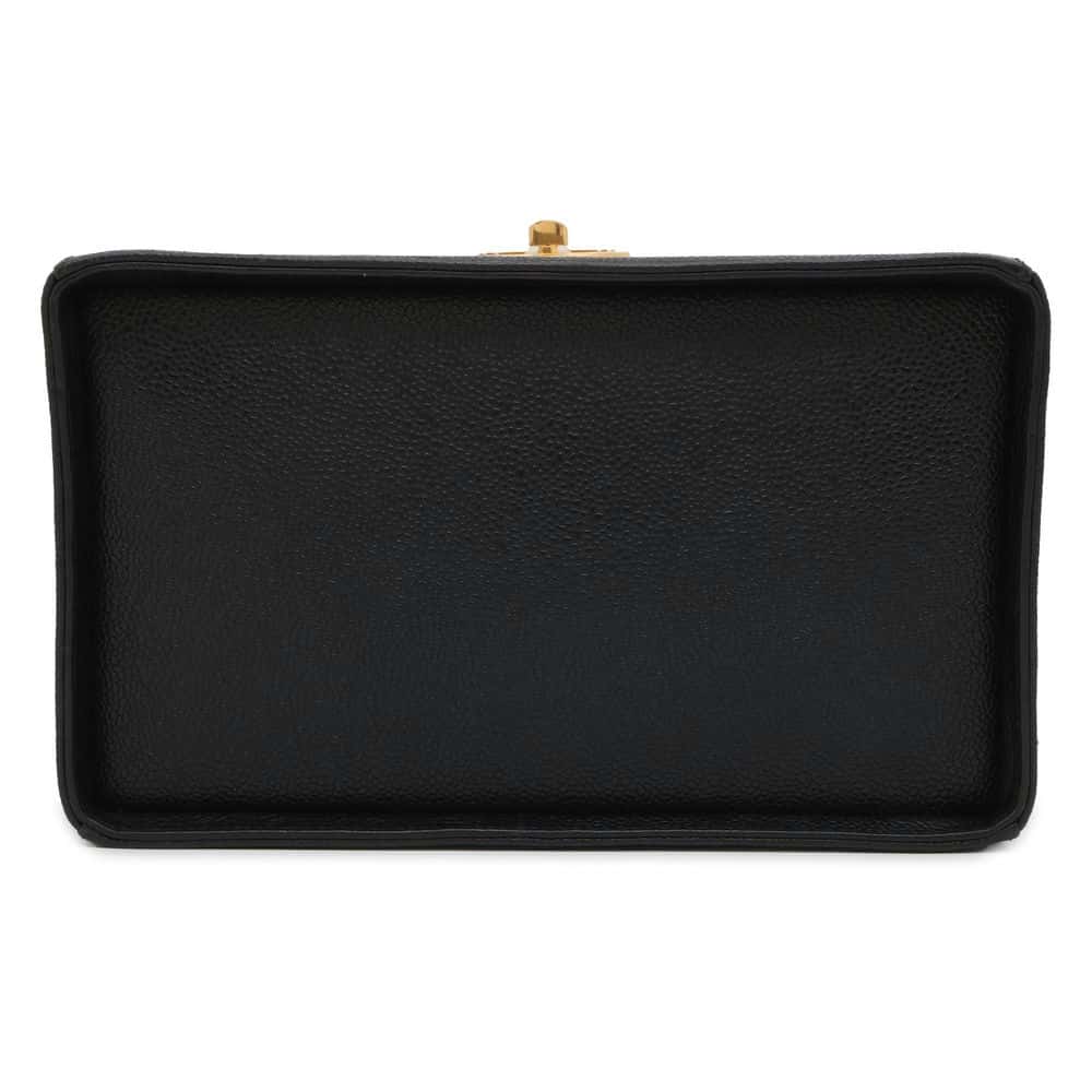 CHANEL 2WAY vanity bag Black A01999 Caviar Leather
