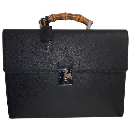 Gucci black leather bag