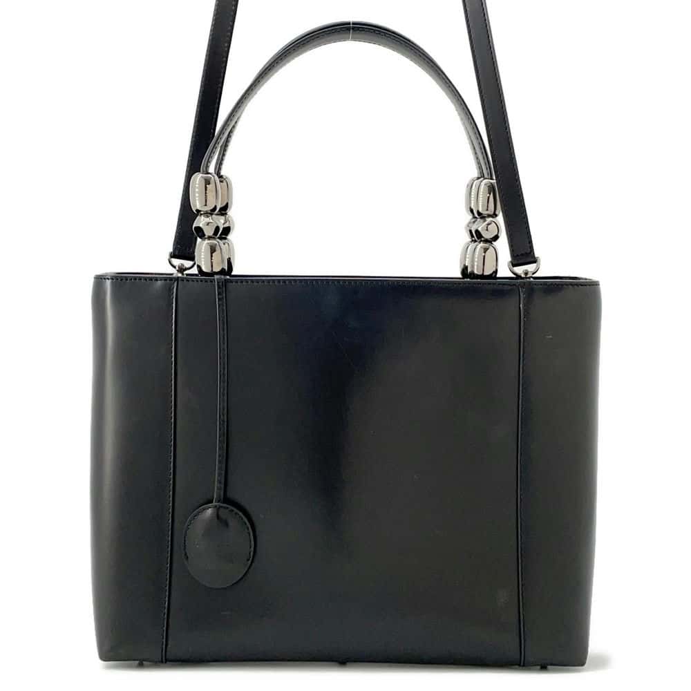 Dior Marispearl 2wayHandbag Black Leather