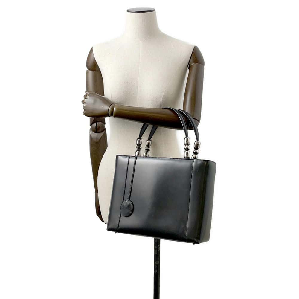 Dior Marispearl 2wayHandbag Black Leather