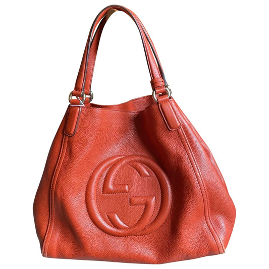 Gucci soho orange leather handbag