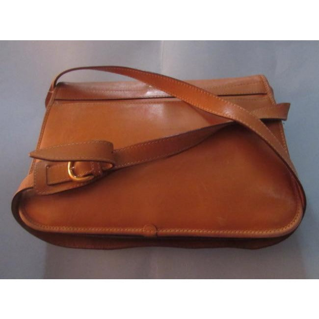 Gucci   Gucci Logo In Shades Of Brown Heavy Canvas And Camel Leather