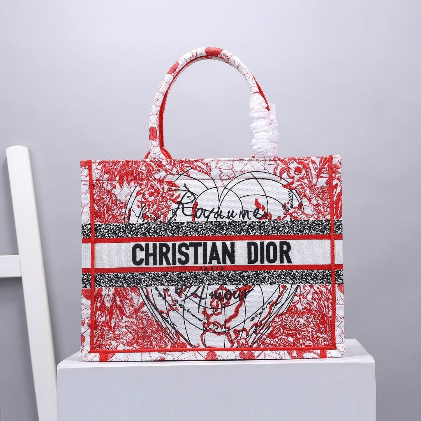 Top Quality MeTop Qualityum Book Tote Red Multicolor , For Women, Womens Handbags 14in/36cm CD