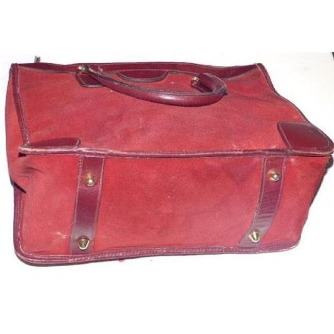 Gucci   Burgundy Leather Suede Satchel