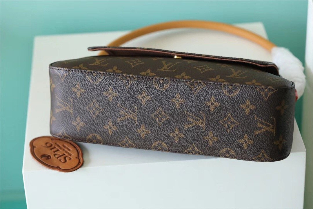 Top Quality Mini Looping Flap Shoulder Bag Monogram For Women 9.4in/24cm Brown Top Quality M51147