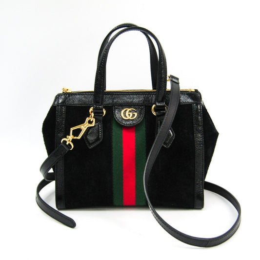 Gucci ophidia black suede handbag