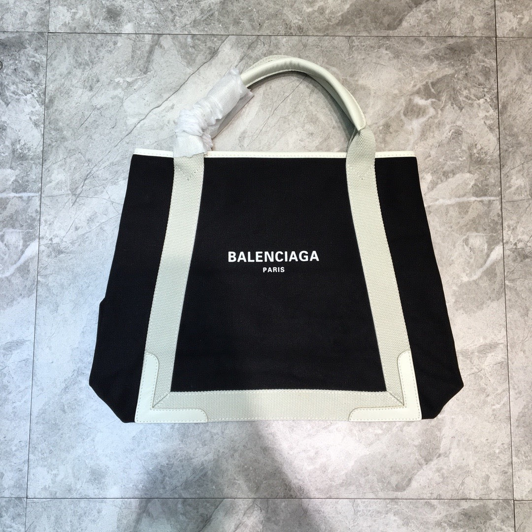 Top Quality Navy MeTop Qualityum Cabas Tote Bag In White, For Women,  Bags 14.1in/36cm