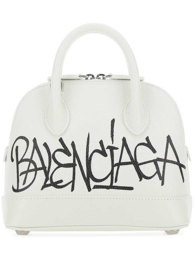 Luxury Balenciaga Trending 2025 Ville Graffiti Tote Bag White