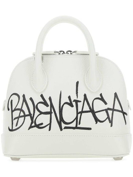 Luxury Balenciaga Trending 2025 Ville Graffiti Tote Bag White