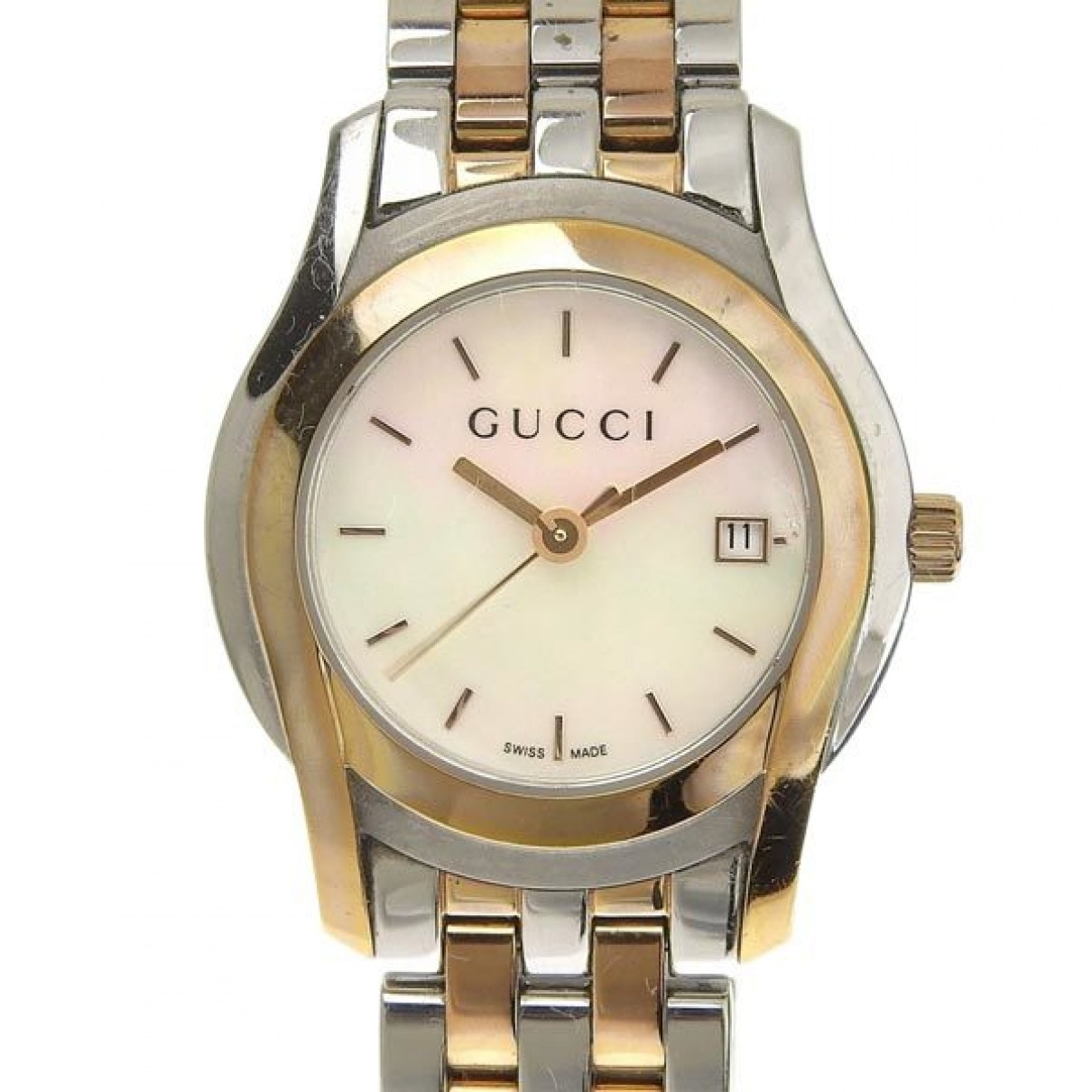 Gucci silver gold plated watch