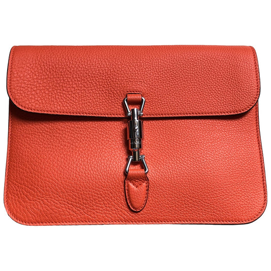 Gucci jackie orange leather handbag