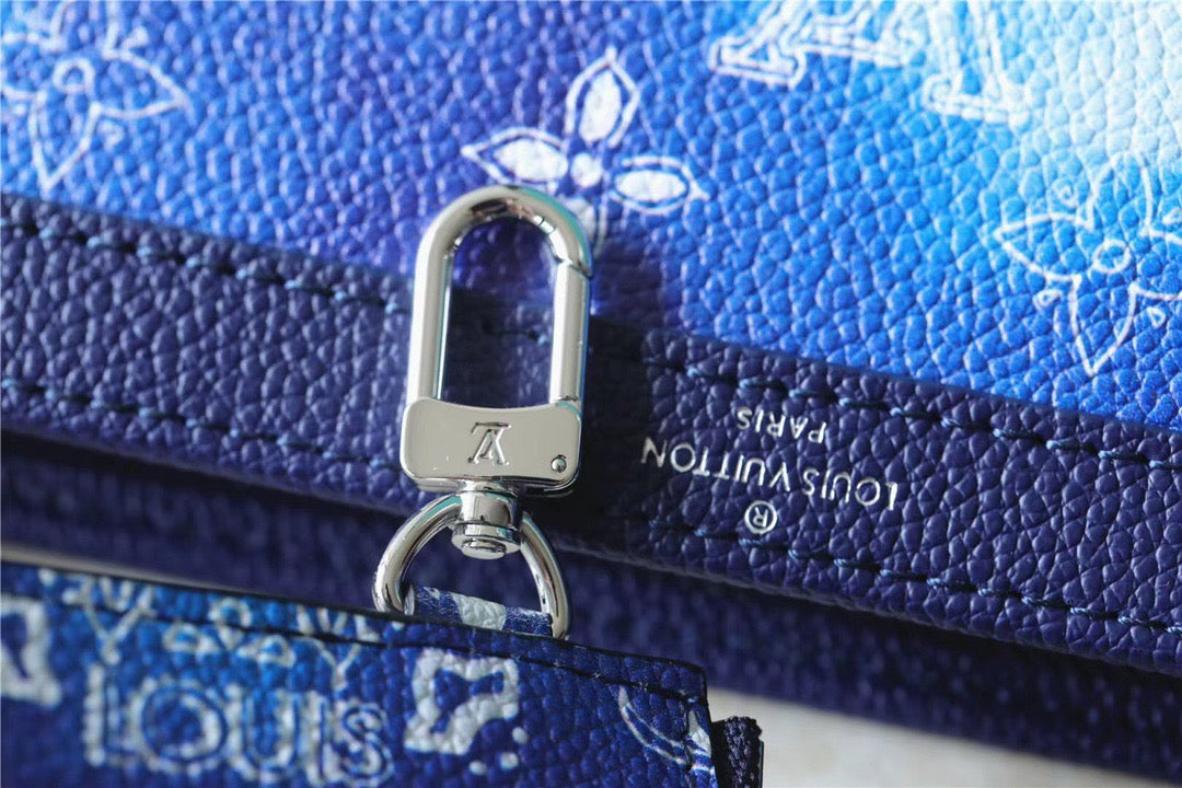 Top Quality Gaston Wearable Wallet Monogram Blue For Men, Bags, Shoulder And Crossbody Bags 8.7in/22cm Top Quality M81431