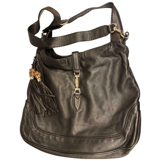 Gucci jackie brown leather handbag
