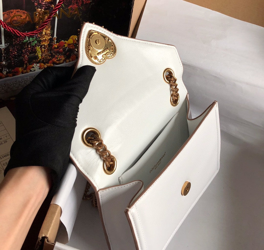 Top Quality Medium Devotion Bag White For Women 8.1in/20.5cm Top Quality
