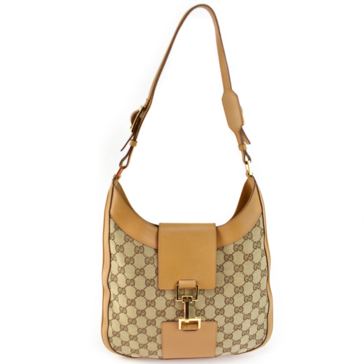 Gucci jackie    beige cloth handbag