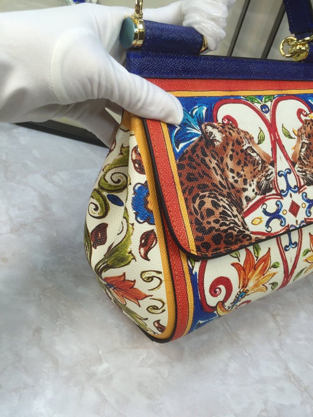 Top Quality 90s Sicily Bag With Logo Print Multicolor For Women 10.2in/26cm Top Quality