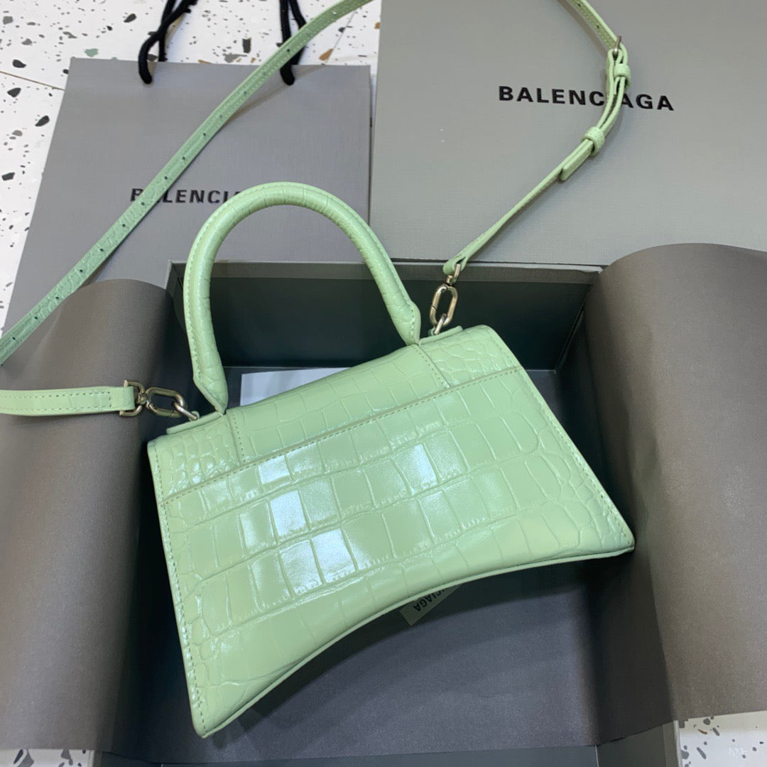 Top Quality Hourglass Small Handbag In Light Green, For Women,  Bags 9in/23cm