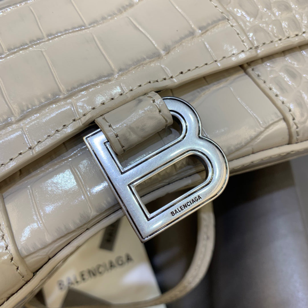 Top Quality Hourglass XS Handbag In Beige, For Women,  Bags 7.4in/19cm