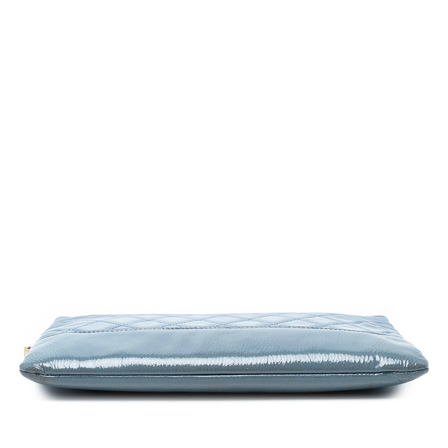 Light Blue Chanel Medium Aged Calfskin Gabrielle O Case Clutch