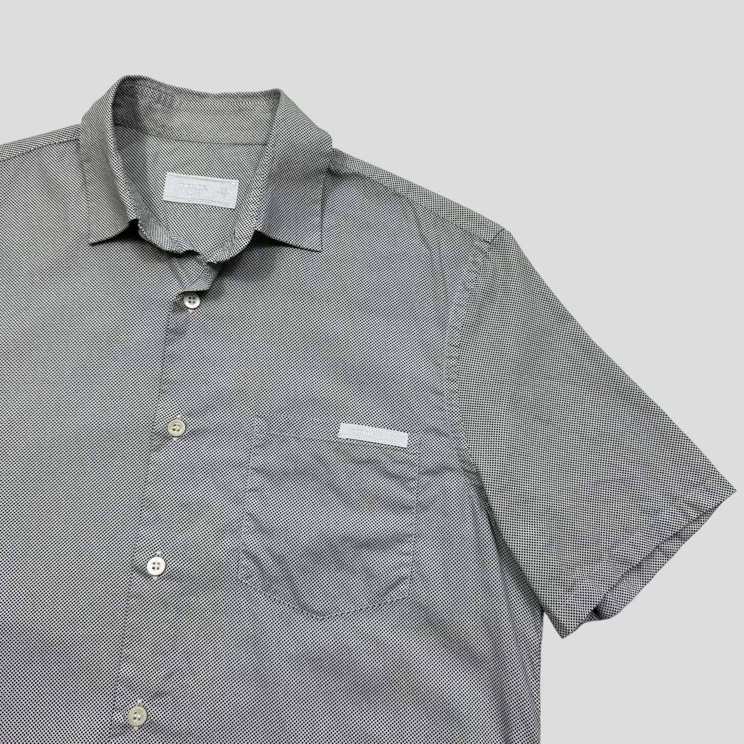 Prada Milano 2013 Polkadot Logo Shirt - M
